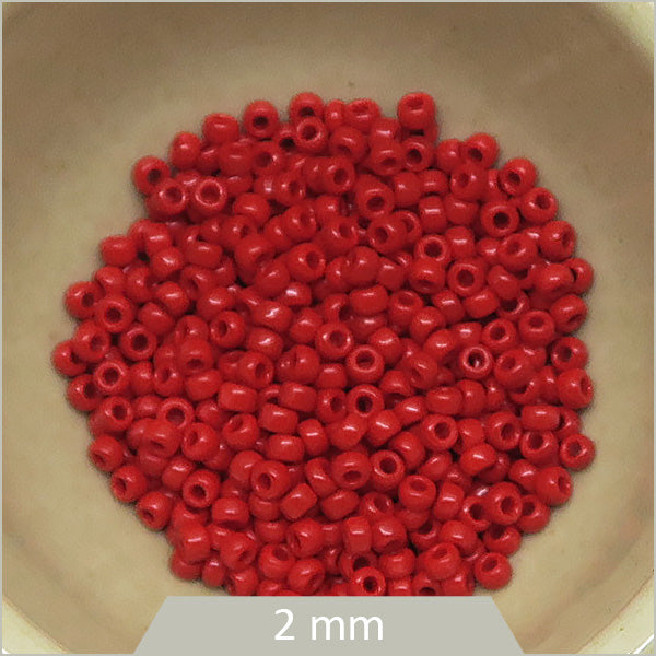 5g Rocaille Miyuki  11/0, 0408 rouge opaque