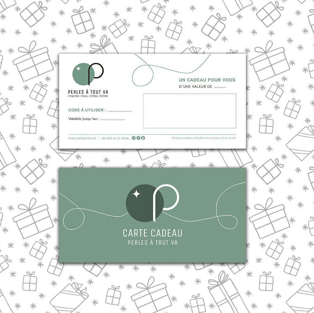 E-Carte cadeau d'une valeur de 15€