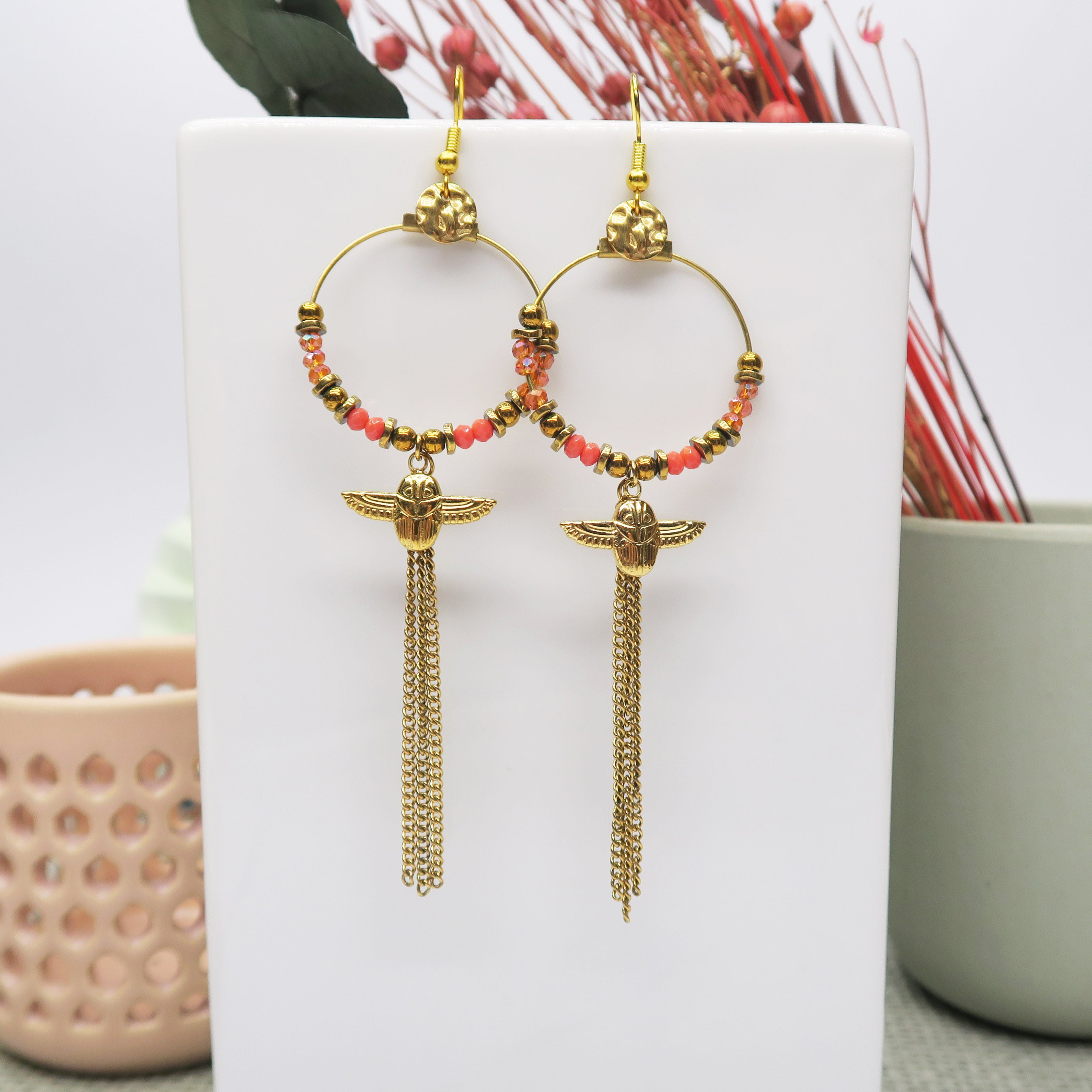 DIY boucles créoles chaines