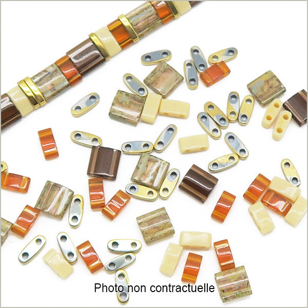 6g de mix de perles Tila Moka