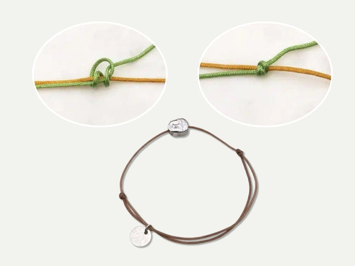 Tutoriel nœud coulissant pour bracelets, nœud de macramé