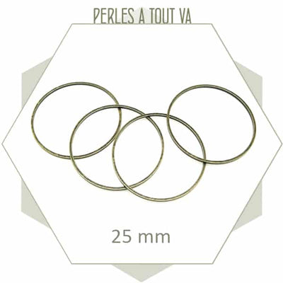 Lot De 20 Connecteurs Double Anneau Métal Blanc - Pour Création Bijoux, Apprêt