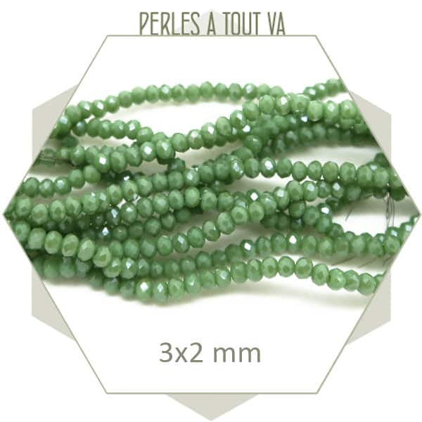 Vente en gros perles vert irisé