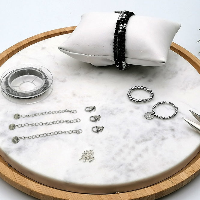 Kit création bijoux fil cablé acier