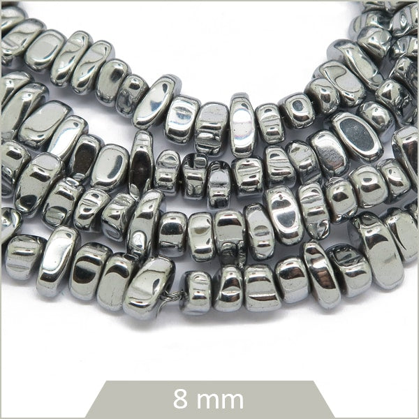 Fil De Perles En Quartz Hématite - 120 Pièces Chips 5-10mm, 39cm