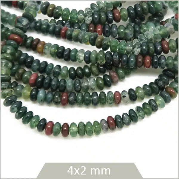 Lot De 100 Perles Chips En Agate Indienne Naturelle - Diamètre 6-9 Mm, Multicolores