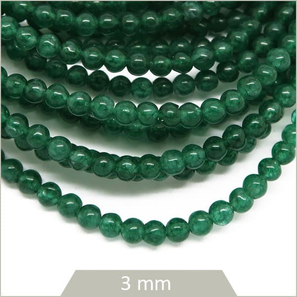 Vente perles de jade vert emeraude