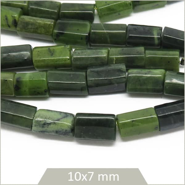 vente perles colonnes jade canadien