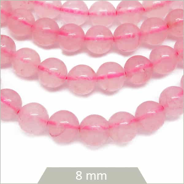 Grossiste perles quartz rose