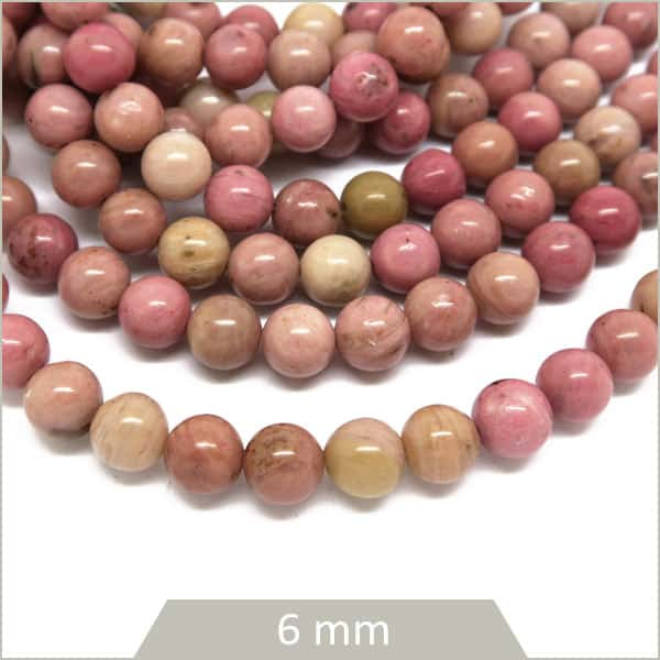 Fournisseur perles rhodonite