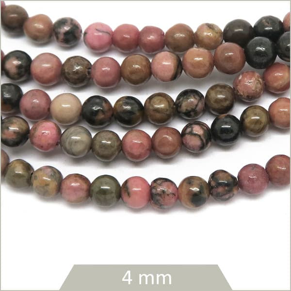 Fournitures perles rhodonite