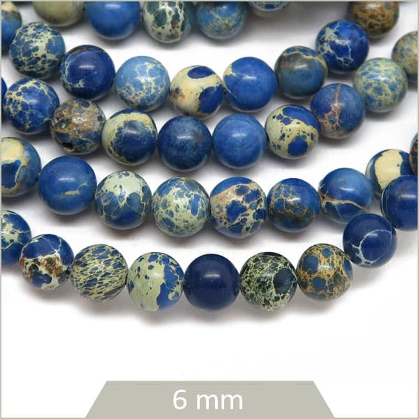 Grossiste perles regalite bleu pour bijoux