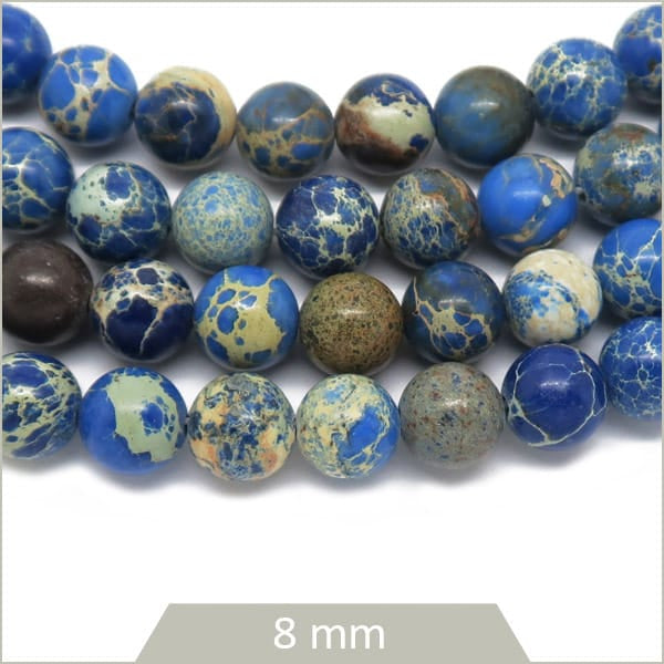 création bijoux perles régalite bleu