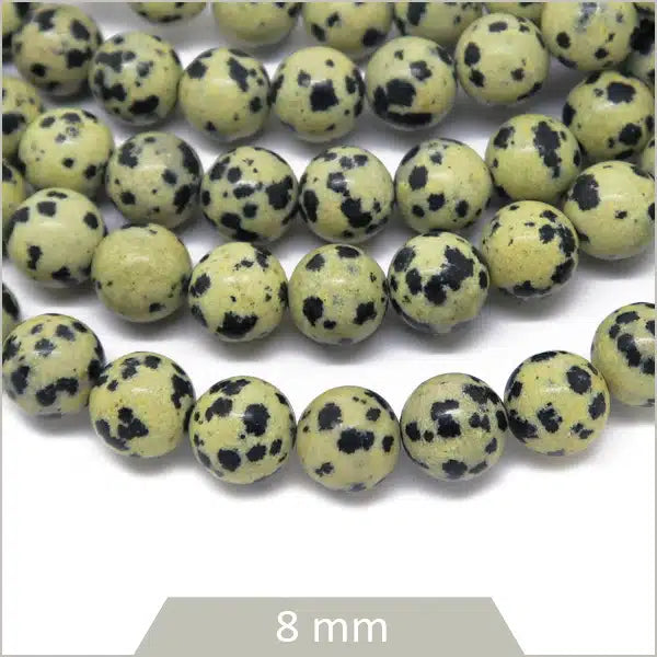 Fournisseur perles jaspe dalmatien bijoux