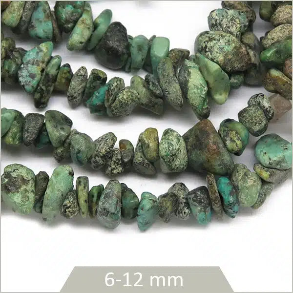 Fournisseur perles chips turquoise africaine
