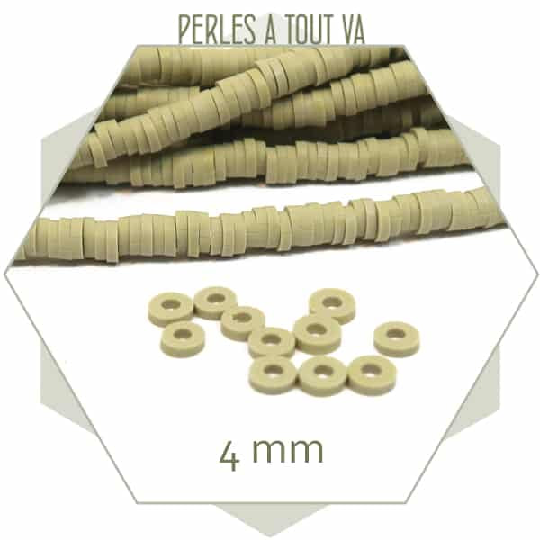 Perles synthétiques heishi