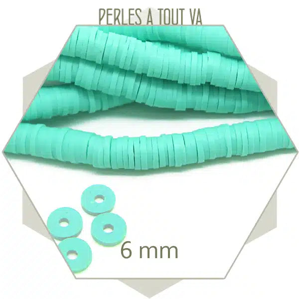 grossiste perles heishi vert