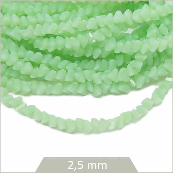 boutique perles en verre pour bijoux vert