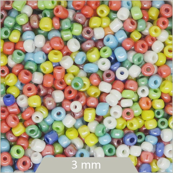 Perles rocailles mix de couleurs
