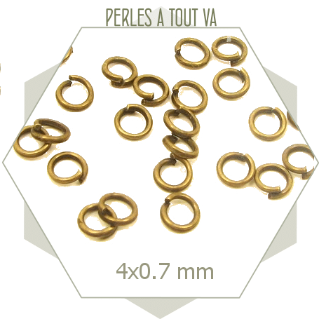 Lot De 800 Anneaux Ouverts Pour Bijoux - 4 Couleurs (or, Or Rose, Argent, Bronze) - Calibre 18, Diamètre 6 Mm - Pour Bracelets, Colliers, Boucles D'oreilles - 9