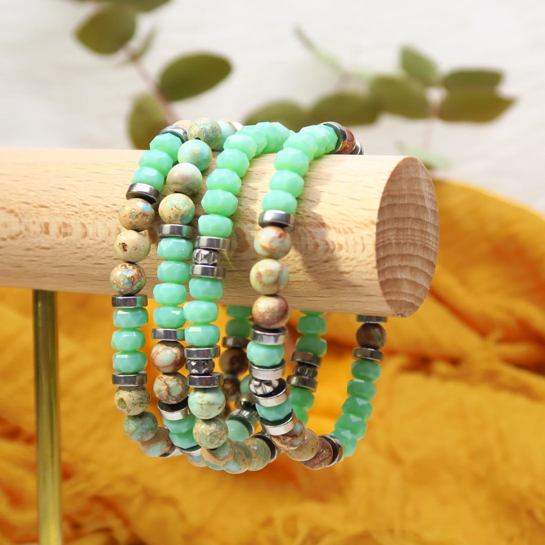 boutique pour créer bracelet jaspe