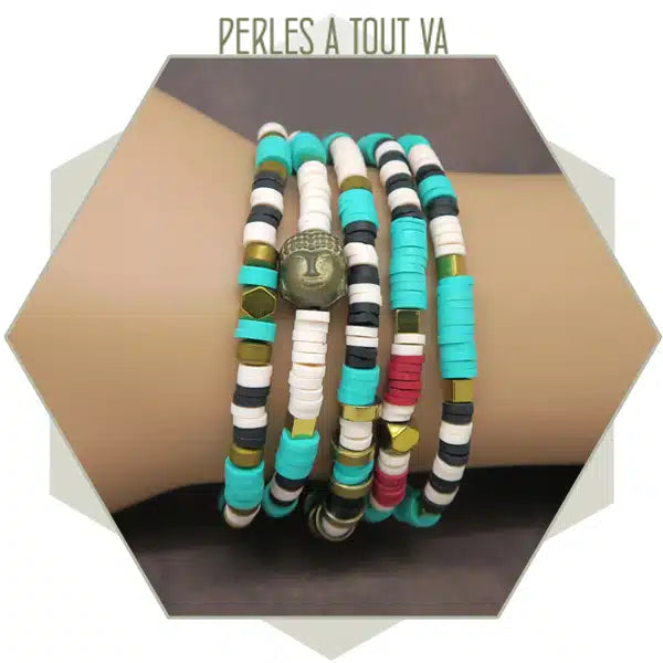 bracelet perles Heishi