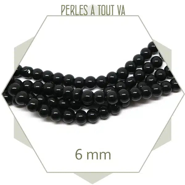 perles noires création bijoux
